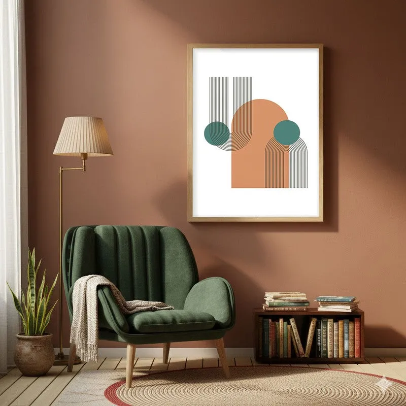 Zenith Canvas Wall Painting With Brown Frame media 6