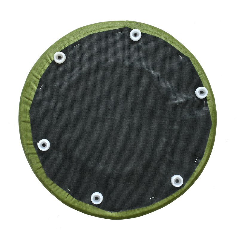 Dualtone Solid Velvet Pouffe - Teal & Green media 6