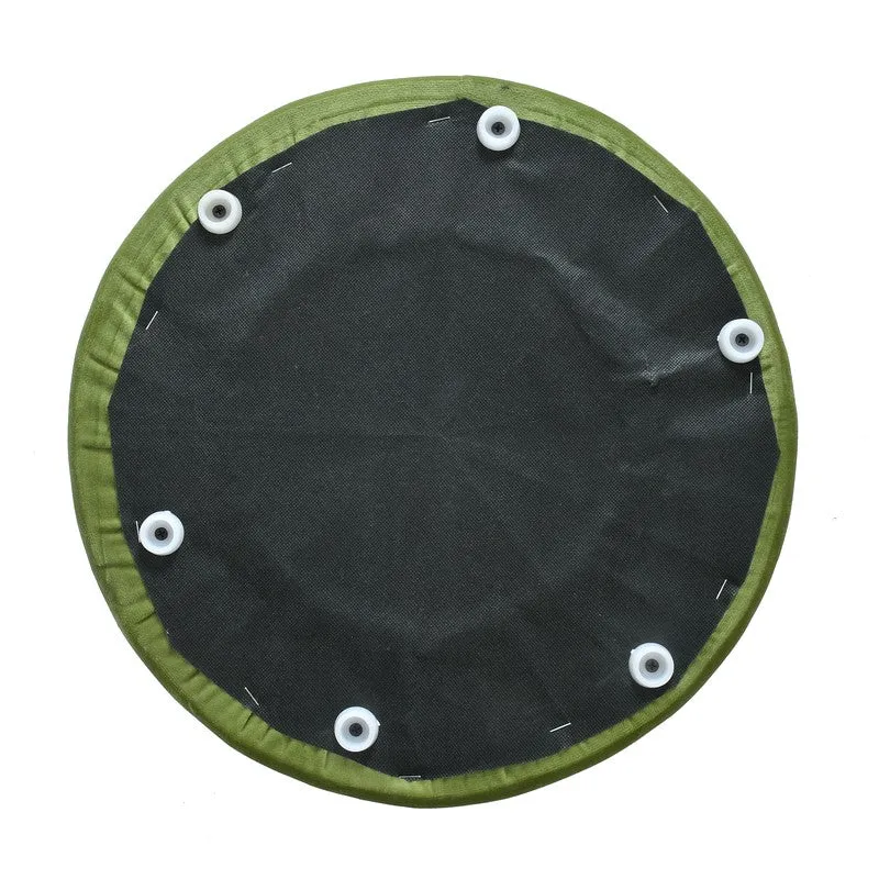 Dualtone Solid Velvet Pouffe - Teal & Green media 6