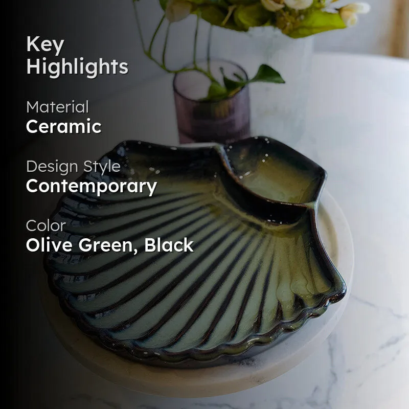Shelliv Ceramic Chip & Dip Platter media 2