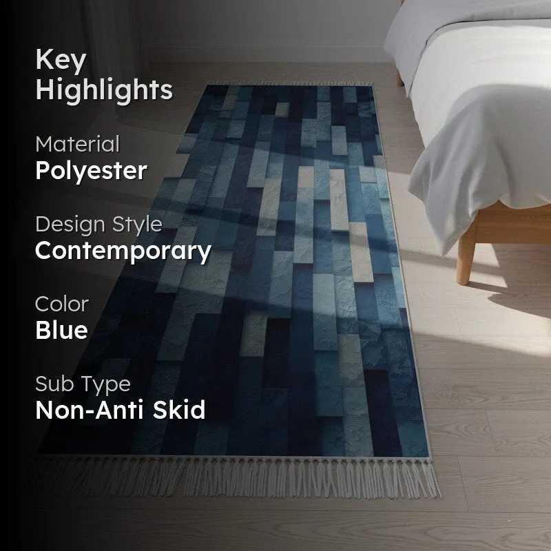 Emerald Lattice 3D Leaf Runner Rug media 2