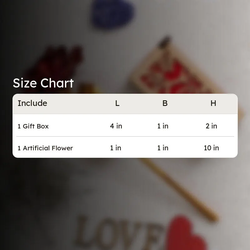 Golden Rose Gift Box -Red - 11