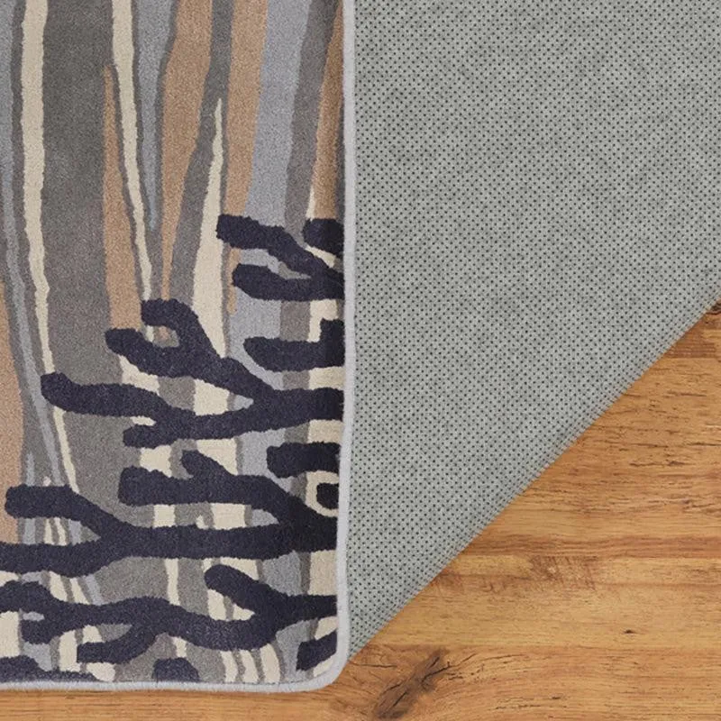 Coral Hand Tufted Dream Abstract Wool & Nylon Carpet - Blue media 6