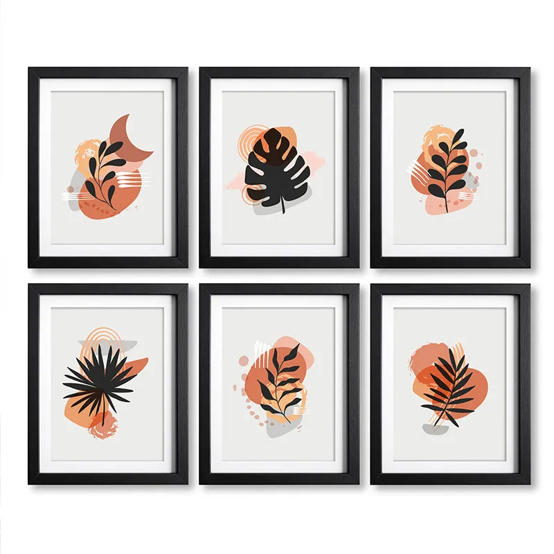 Silhouette Fronts Wall Art With Frame - Set Of Six media 6