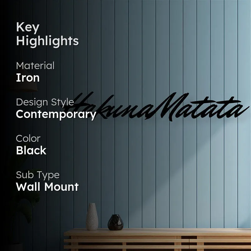 Hakuna Matata Iron Wall Accent media 2