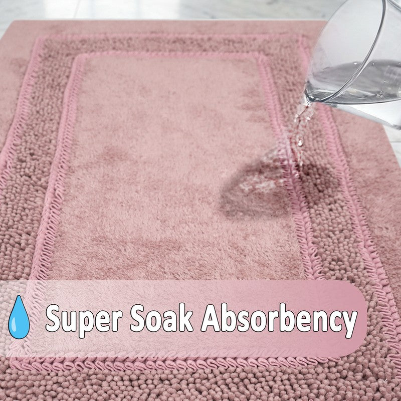 SpaStep Cotton Bath Mat (Pink) - Set of Two media 7