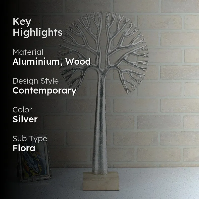 Masai Agna Tree Showpiece - Silver media 2