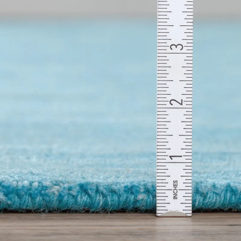 Aylin Hand Woven Wool Rug - Blue media 10