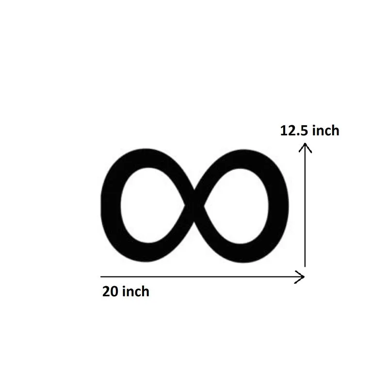 Infinity Symbol Black Iron Wall Accent media 5