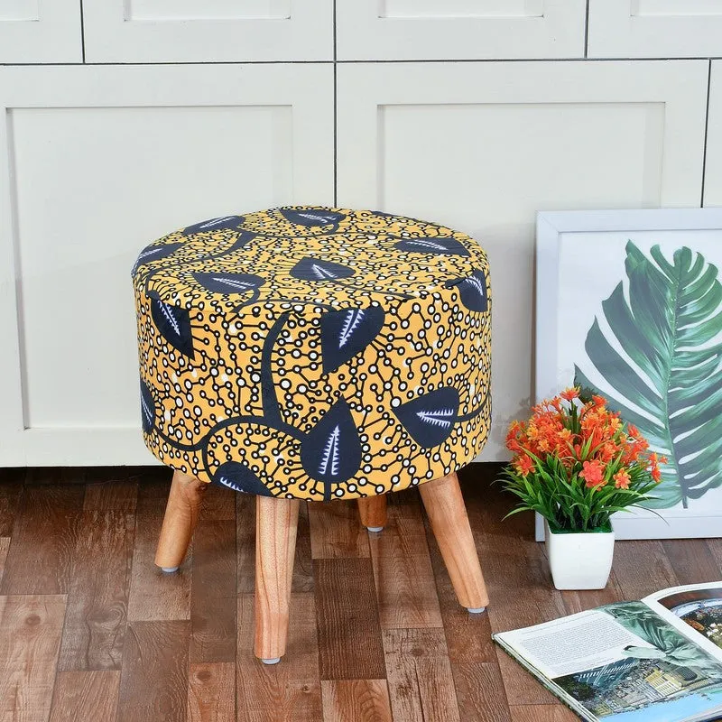 Leafora Abstract Ottoman - Multicolor media 1