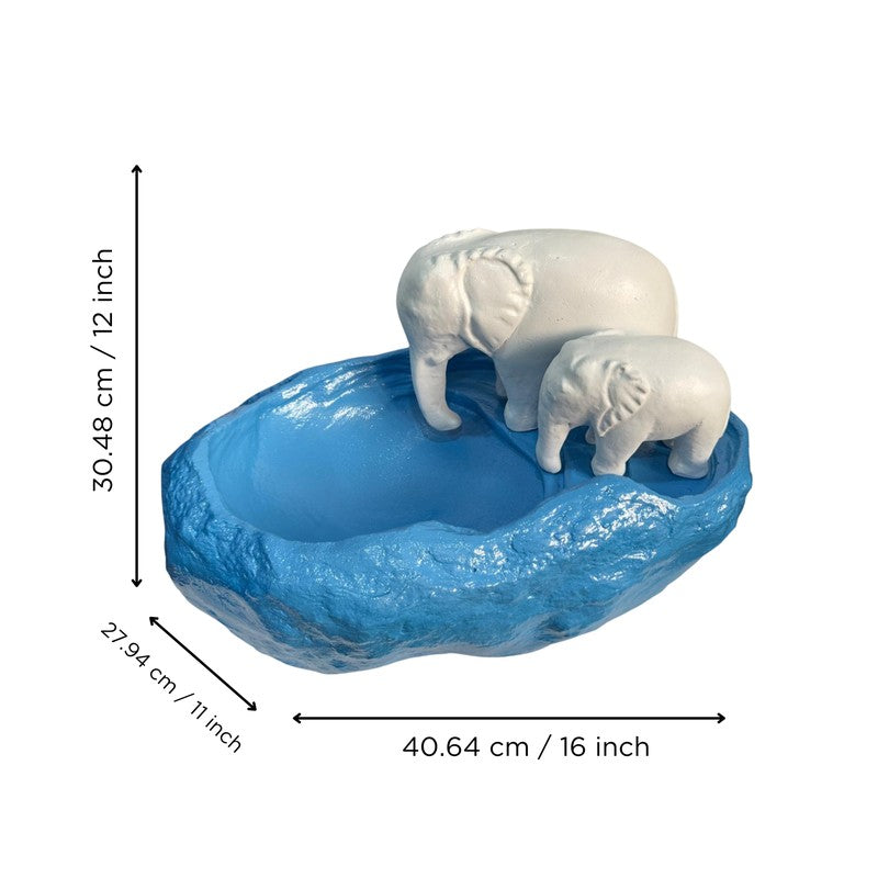 Auspicious Elephant Resin Urli media 6