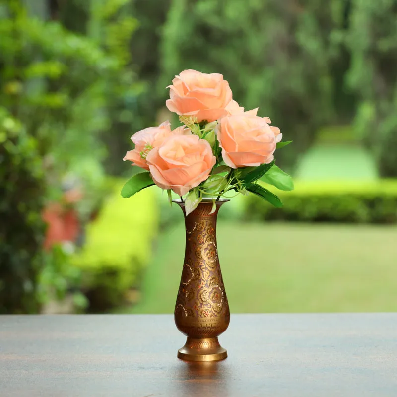 Fiora Artificial Rose Peach media 1