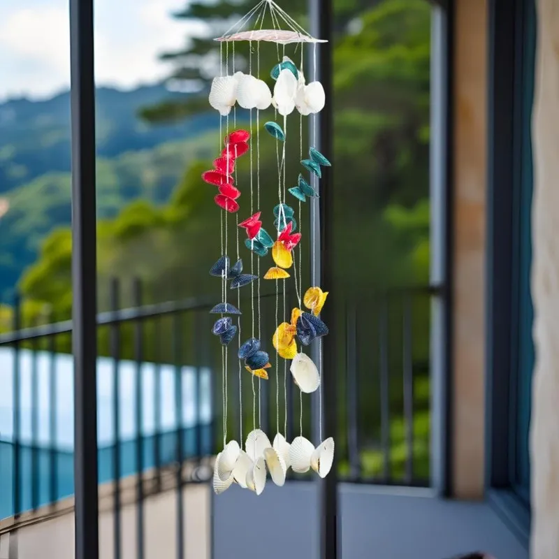 Seaside Rhythm Sea Shell Windchime media 3