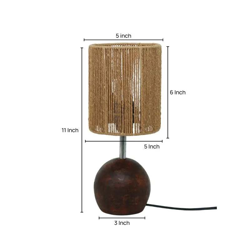 Candlecore Cotton Table Lamp - Brown media 5