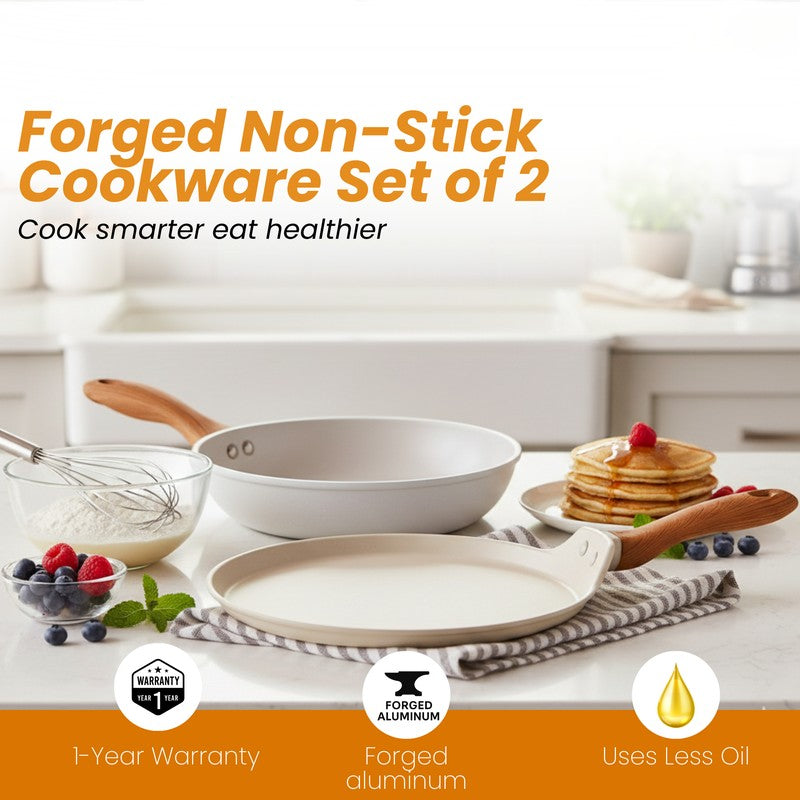 Salford Non Stick Cookware Set (White) - Two Piece Set media 7