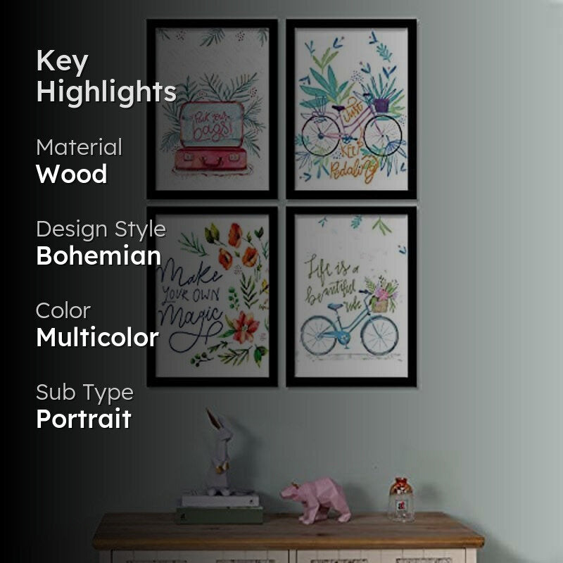 Quote It Right Wall Art - Set Of Four media 2
