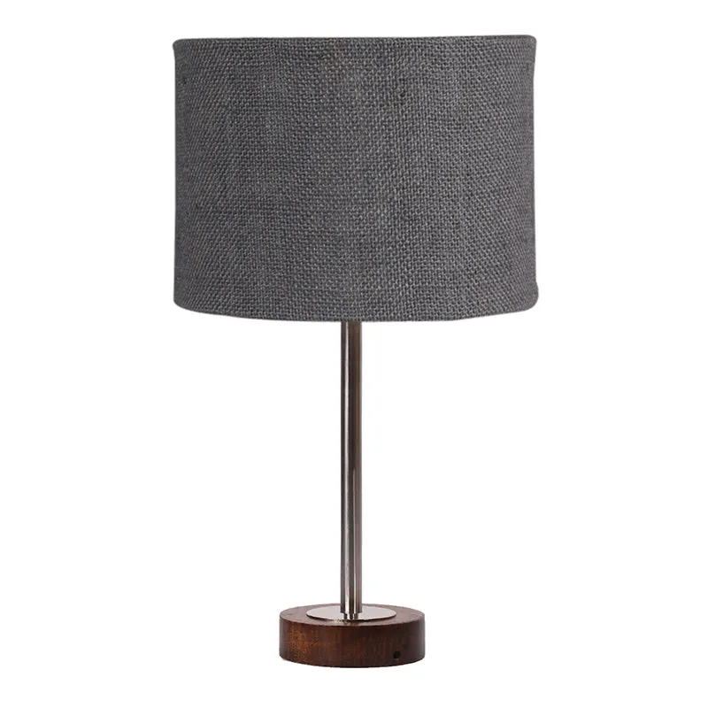 Sienna I Rodin Wooden Table Lamp - Grey,Silver,Brown media 4
