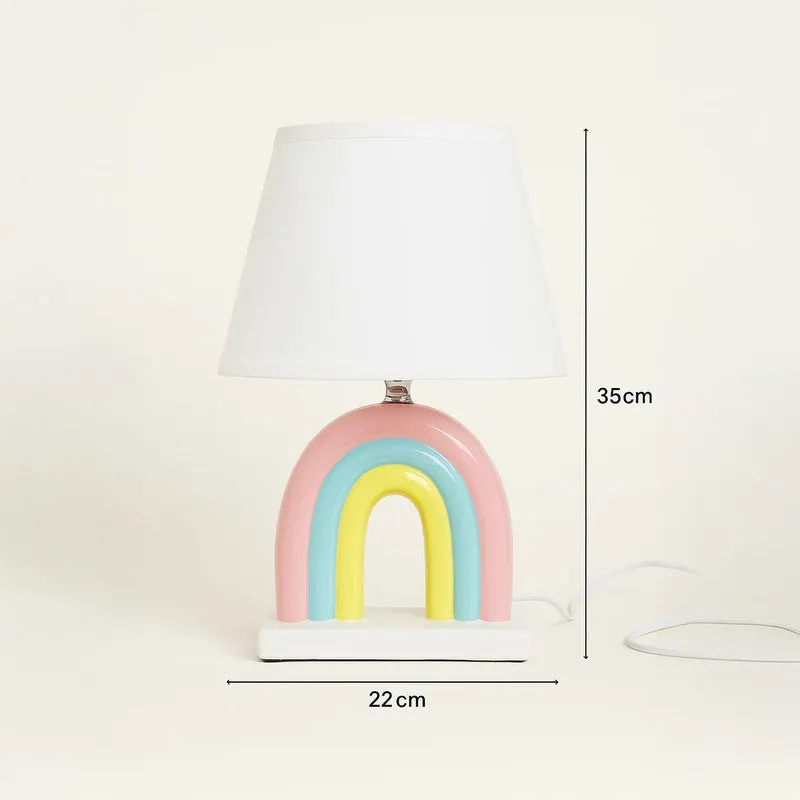 Doodle Rainbow Ceramic Table Lamp - Multicolor media 5