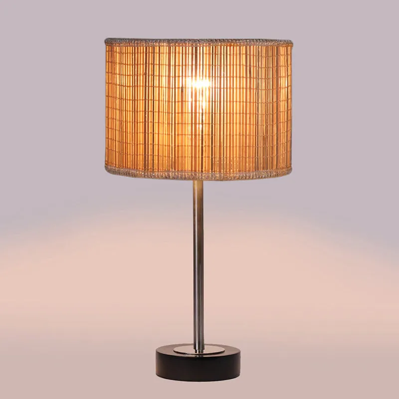 Bambou Rodin Wooden Table Lamp - Beige,Silver,Black media 5