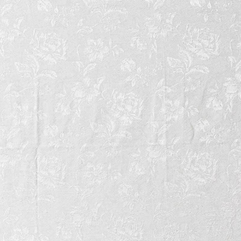Gulaab Jacquard Single Curtain (White) media 4