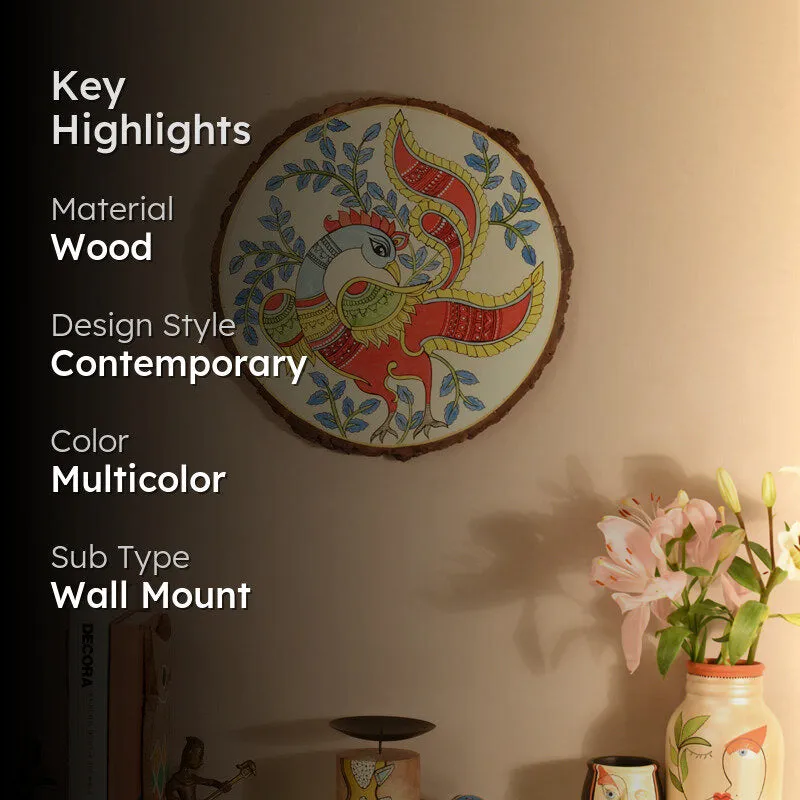 Mayuri Madhubhani Wall Art With Frame media 2