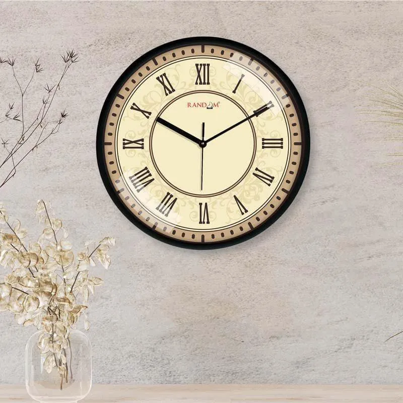 Roman Beige Wall Clock media 1