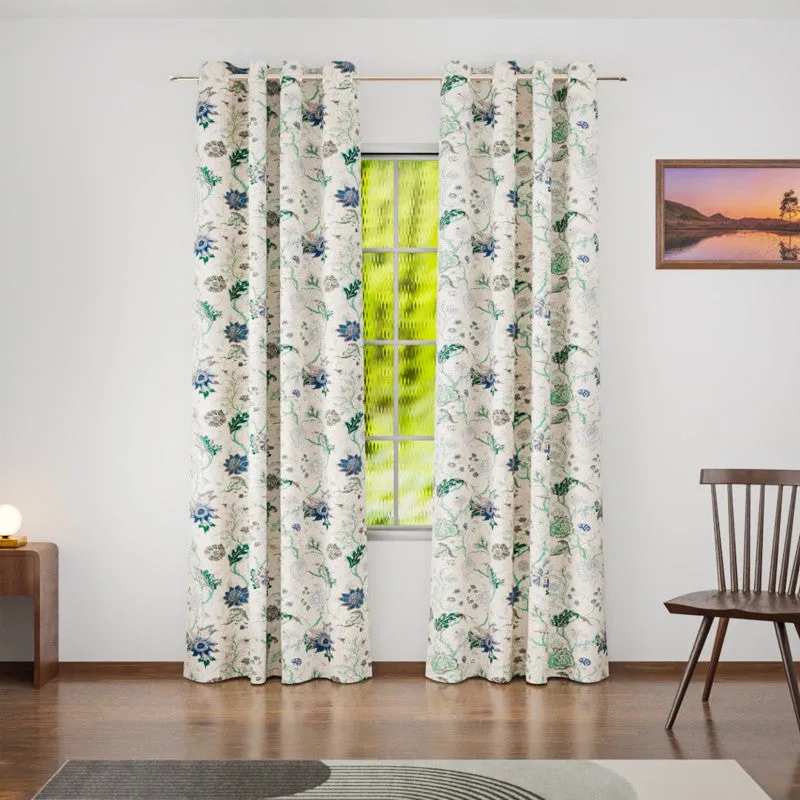 MinimalFlora Cotton Curtain - Set Of Two media 1