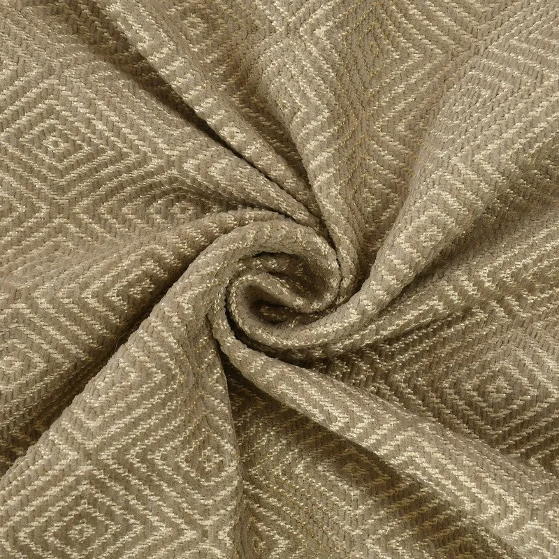 Loomora Zigzag Cotton Throws - Olive Green media 5