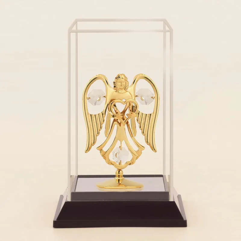 Winged Aura 24K Gold Plated Mild Steel Showpiece media 3