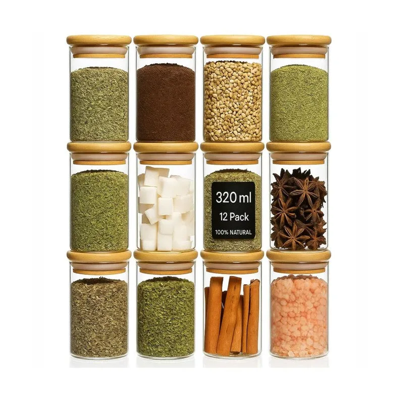 Clear Edge Airtight Jars (320 mL Each) - Set of Twelve media 3