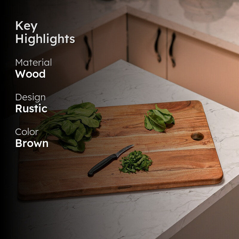 PureSlice Natural Wood Chopping Board media 2