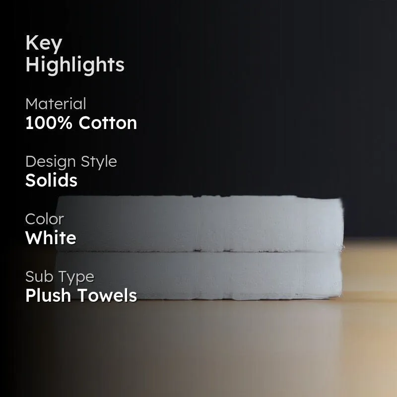 Micro Cotton LuxeDry Soothe Hand Towel (White) - Set Of Two media 2
