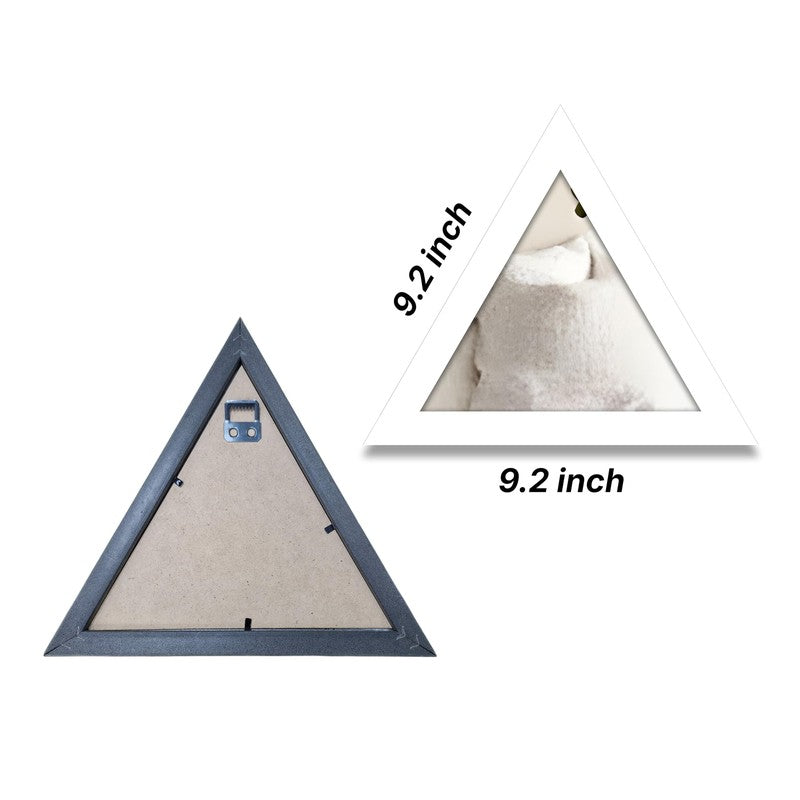 Apex Triangle Wall Mirrors (White) - Set Of Three media 8