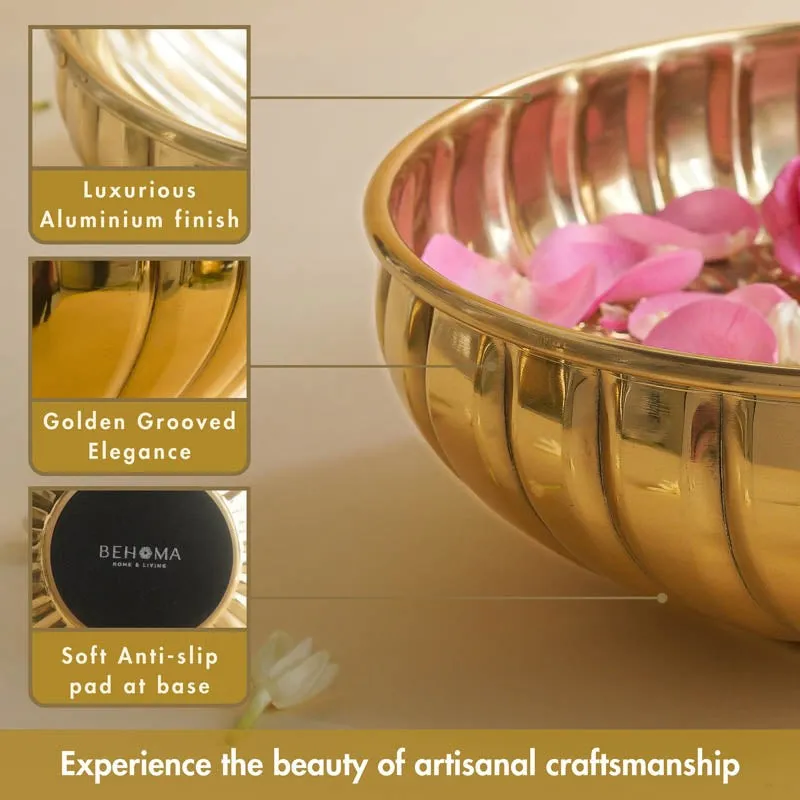 Jasmine Glow Urli  - Gold media 5