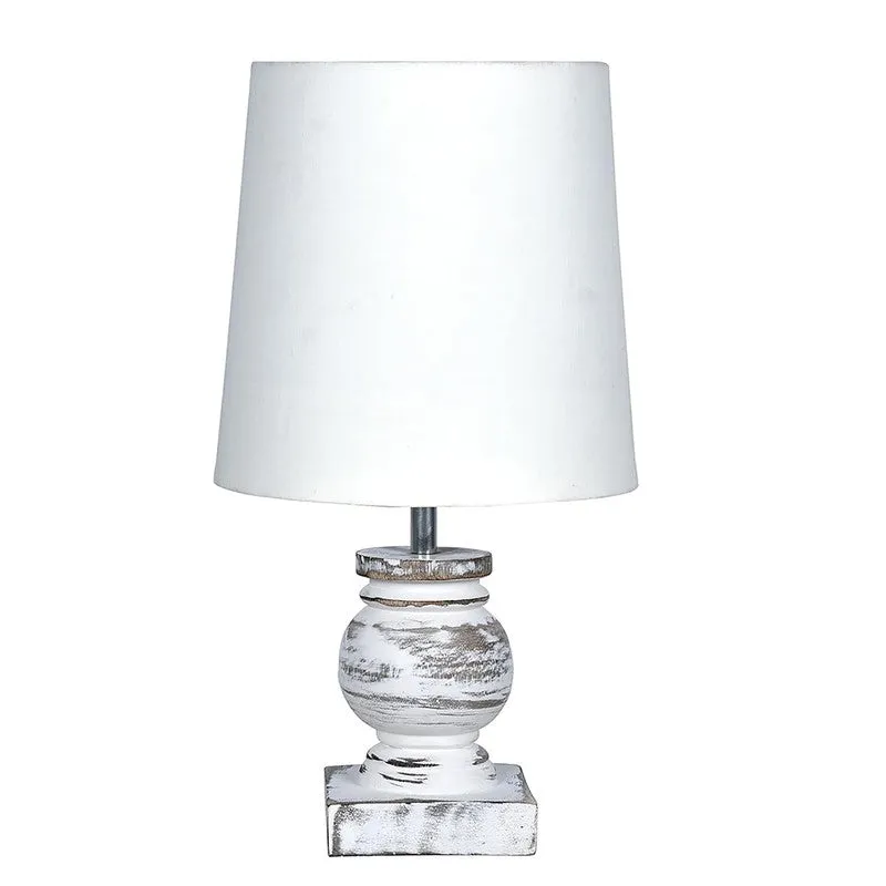 Clean Flare Wooden Table Lamp - White media 5