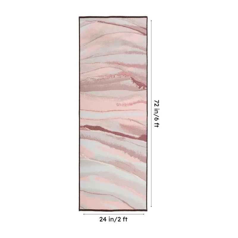 Wavy Nylon Runner Rug media 9