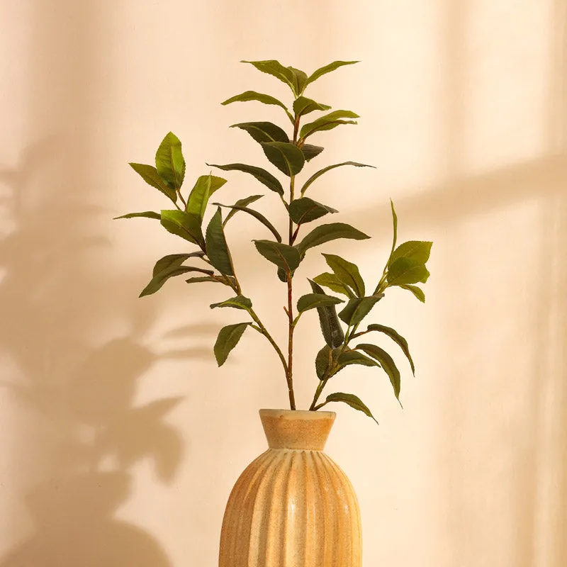 Artificial Realistic Green Flower Stick media 1