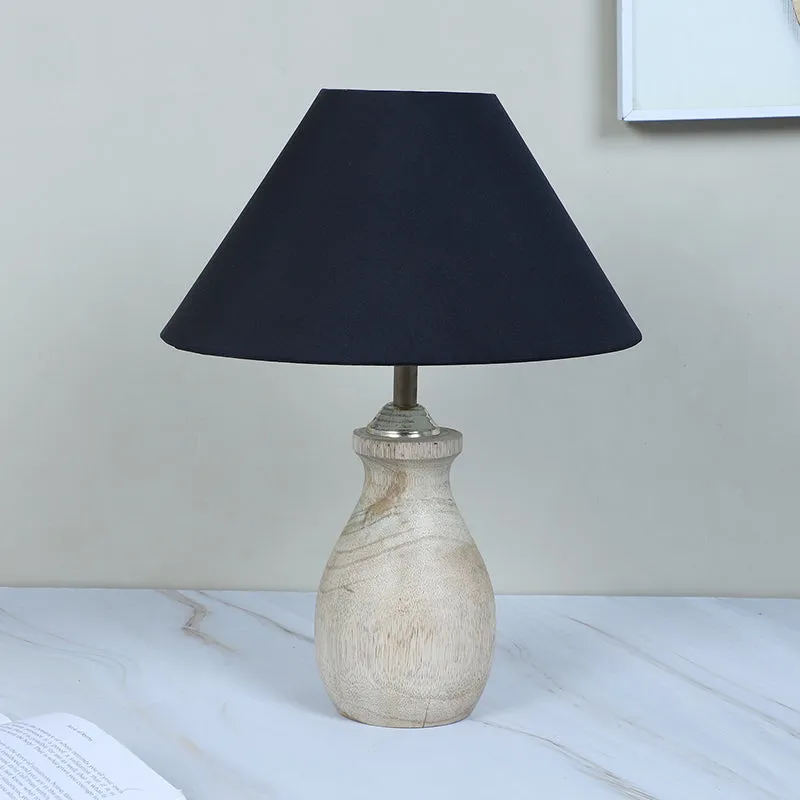 Torou Curve Solid Mango Wood Table Lamp - Black,Brown media 3