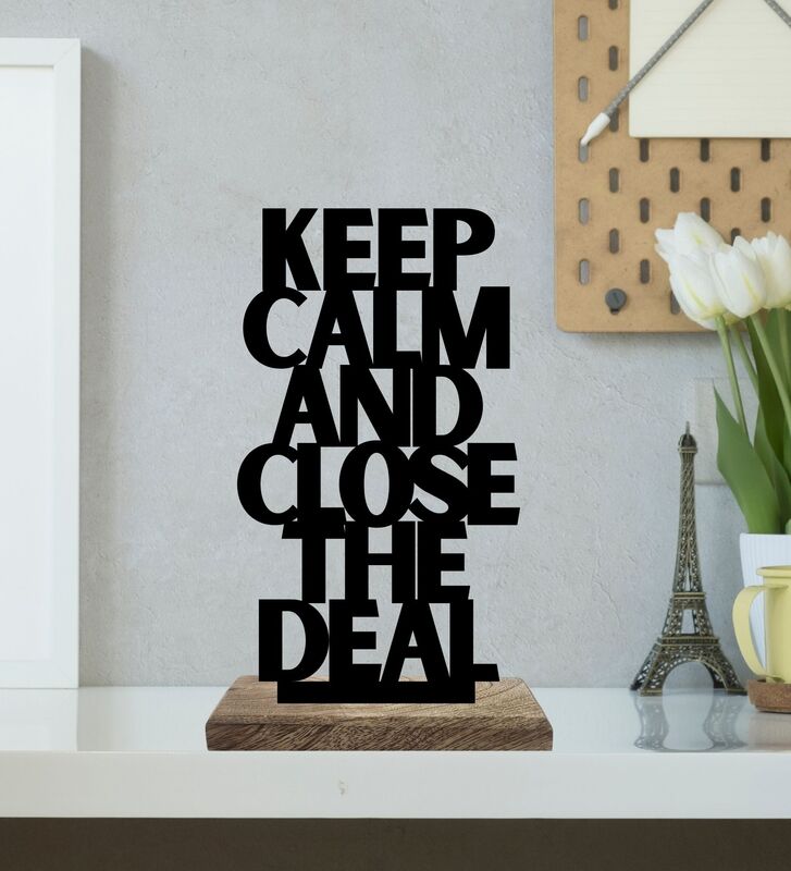 Calm Composure Bold Risks Typography Showpiece - Set Of Two media 3