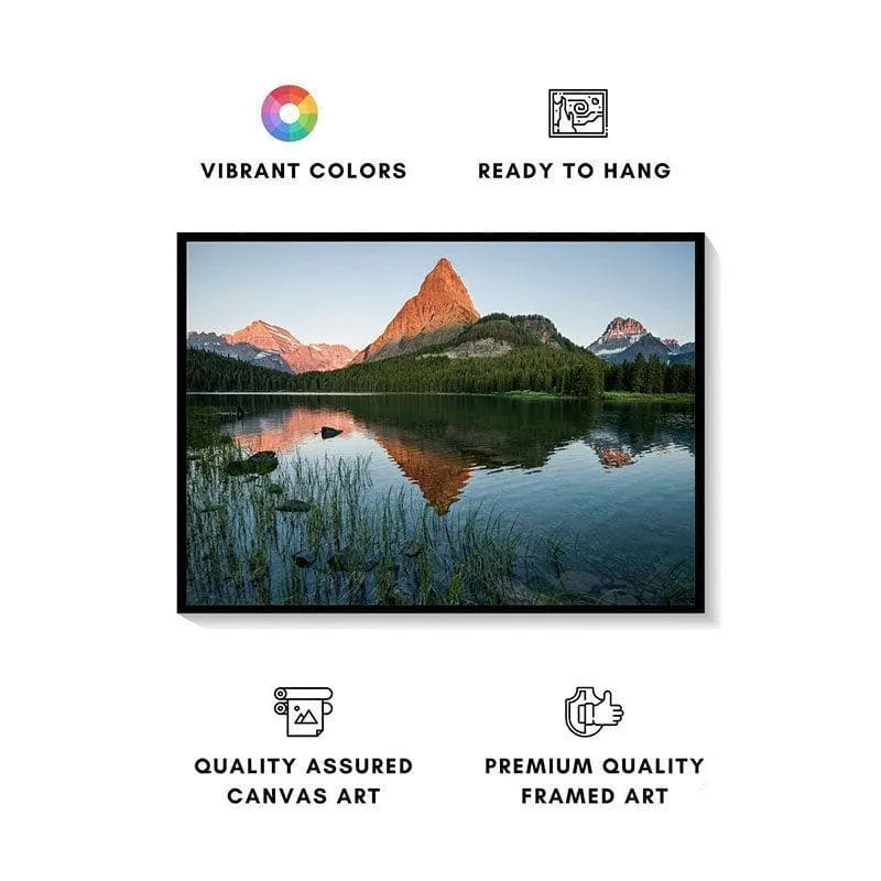 Early Morning Yawn Canvas Wall Painting - Black Frame media 4