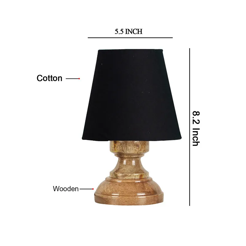 Harolda Fabric Table Lamp - Black,Brown media 5