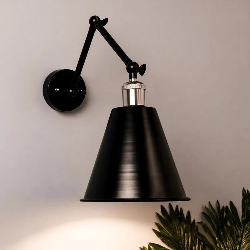 Nash Glow Cone Metal Wall Lamp - Silver media 1