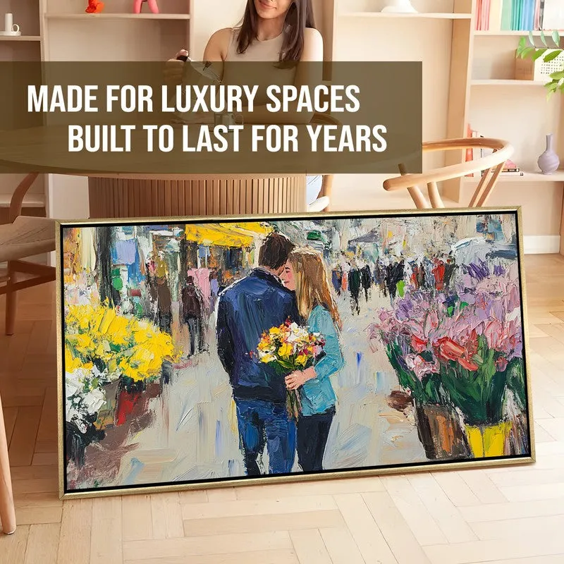 Forever Stroll Canvas Wall Painting With Frame media 7