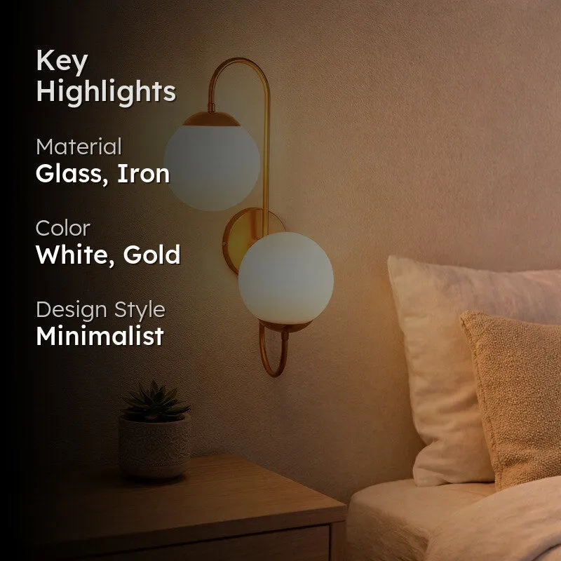 Luxe Orb Iron Wall Lamp media 2