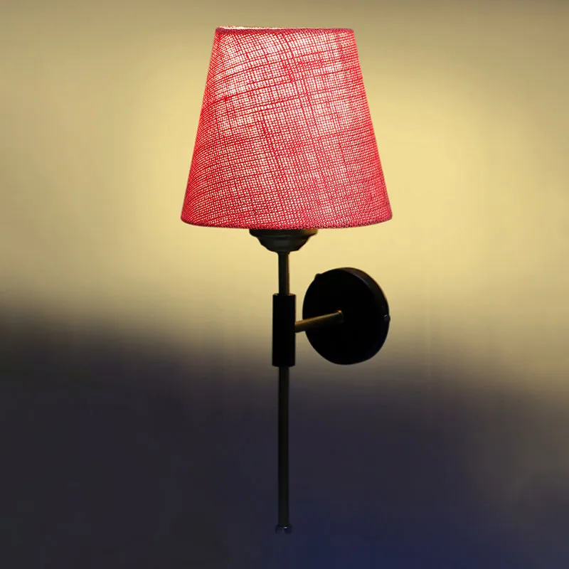 Beryll Jute Wall Lamp - Pink media 5