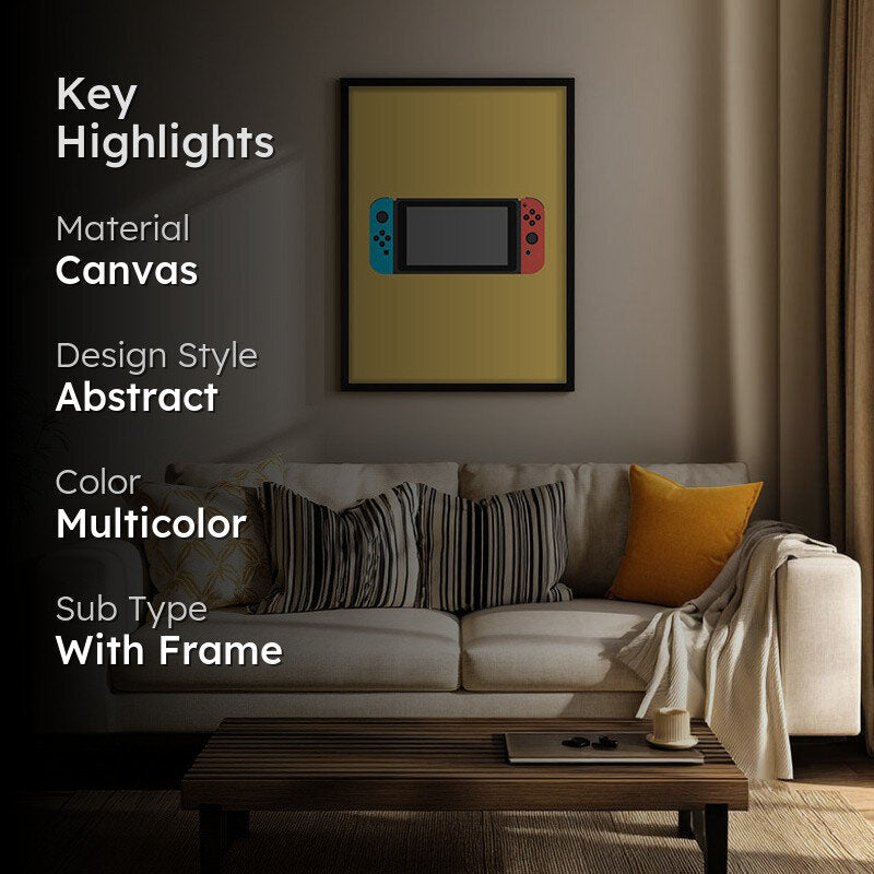 Control Shift Framed Canvas Wall Painting media 2