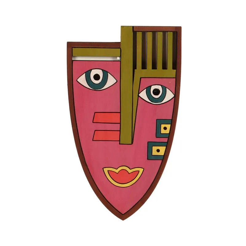 Raagavi Mask Wooden Wall Accent media 3