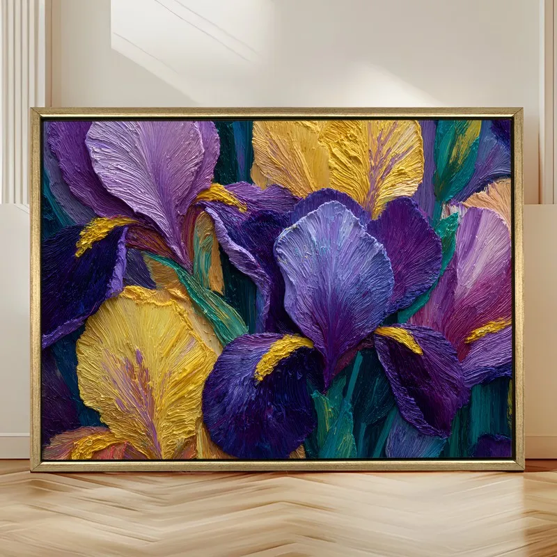 Royal Bloom Canvas Wall Painting With Frame media 4