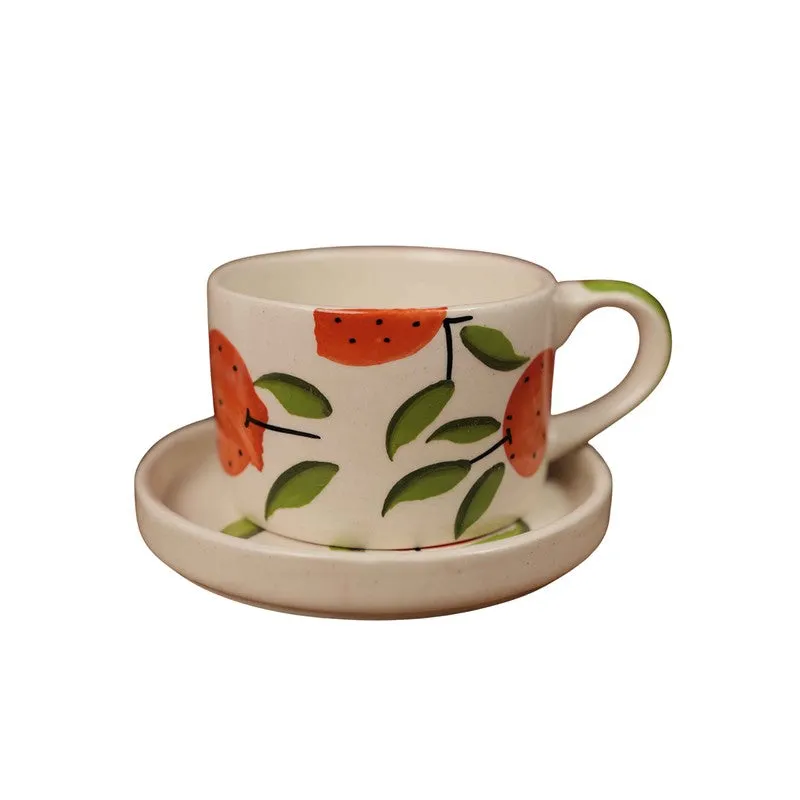 Holly Ceramic Coffee Mug (200 mL) - Two Piece Set media 6