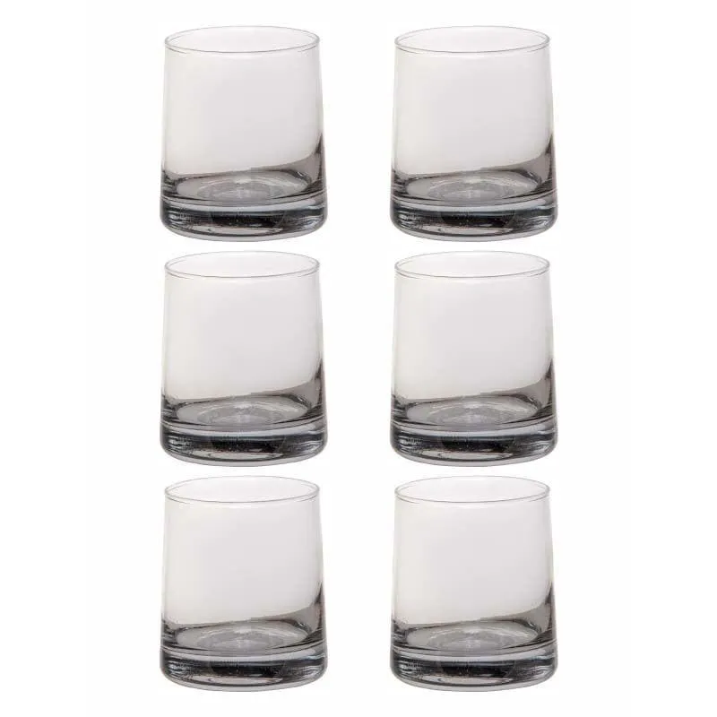 Fizzor Grey Glass Tumbler (260 ML) - Set Of Six media 3